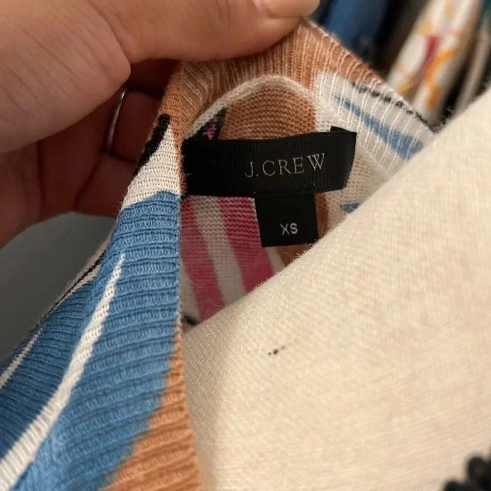 J. Crew Brown Leaf Top